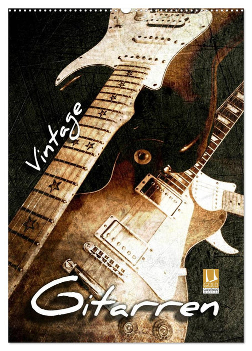 Vintage Gitarren (CALVENDO Wandkalender 2027)