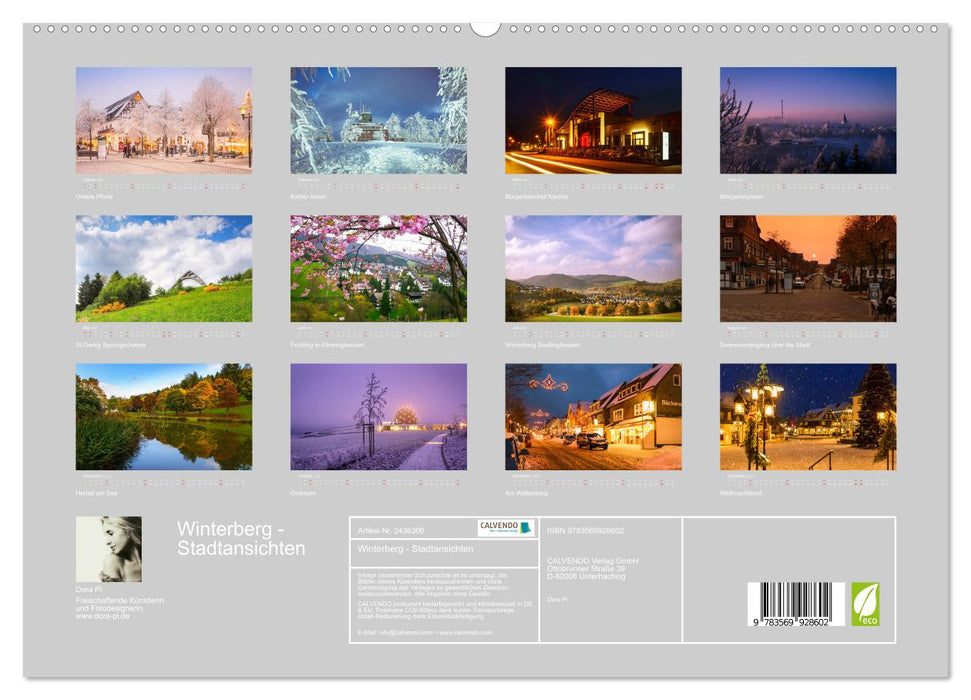 Winterberg - Stadtansichten (CALVENDO Premium Wandkalender 2027)