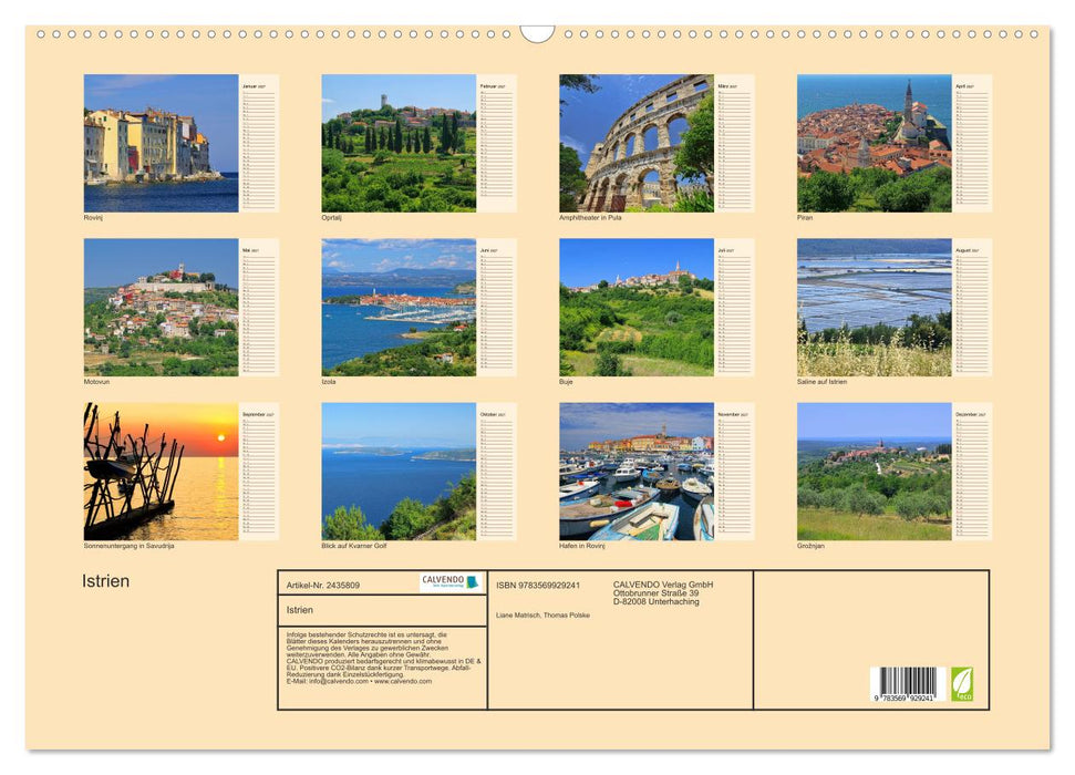 Istrien (CALVENDO Wandkalender 2027)
