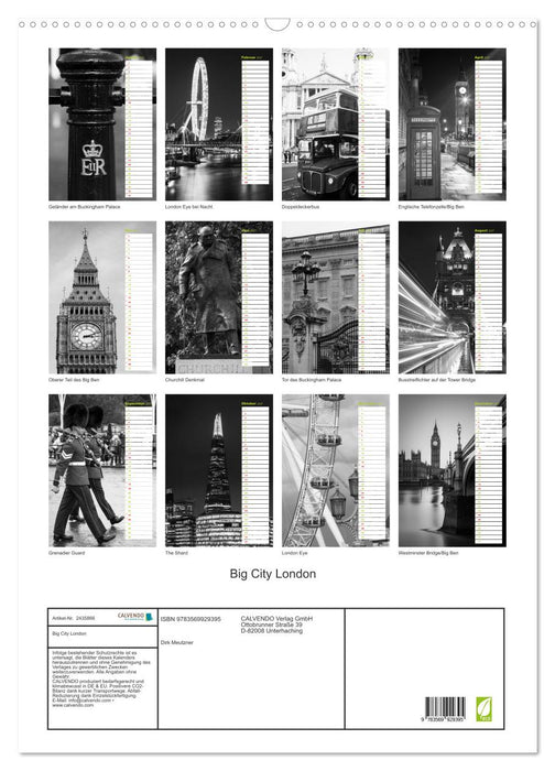 Big City London (CALVENDO Wandkalender 2027)
