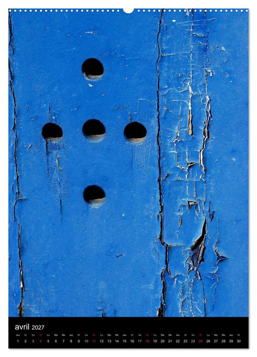 Les couleurs du temps sur le bois (CALVENDO Calendrier supérieur 2027)