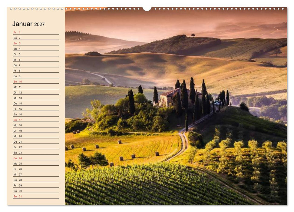Weinanbau. Von der Traube zum Wein (CALVENDO Wandkalender 2027)
