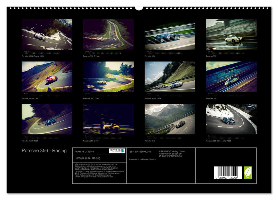 Porsche 356 - Racing (CALVENDO Premium Wandkalender 2027)