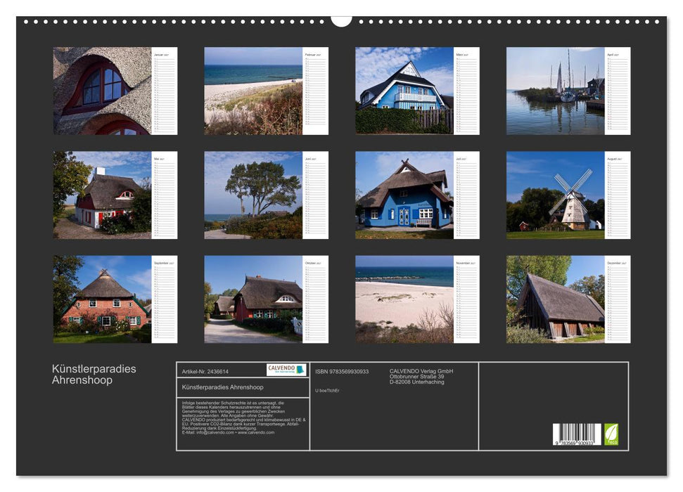 Künstlerparadies Ahrenshoop (CALVENDO Wandkalender 2027)