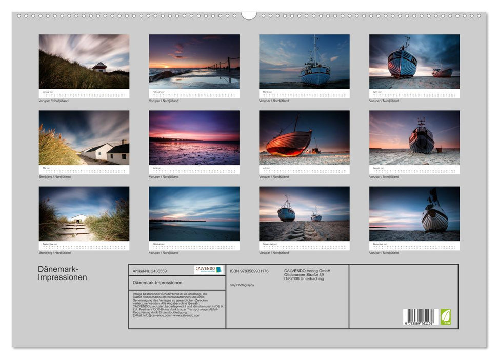 Dänemark-Impressionen (CALVENDO Wandkalender 2027)