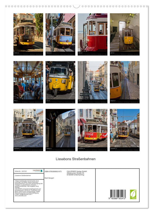 Lissabons Straßenbahnen (CALVENDO Premium Wandkalender 2027)