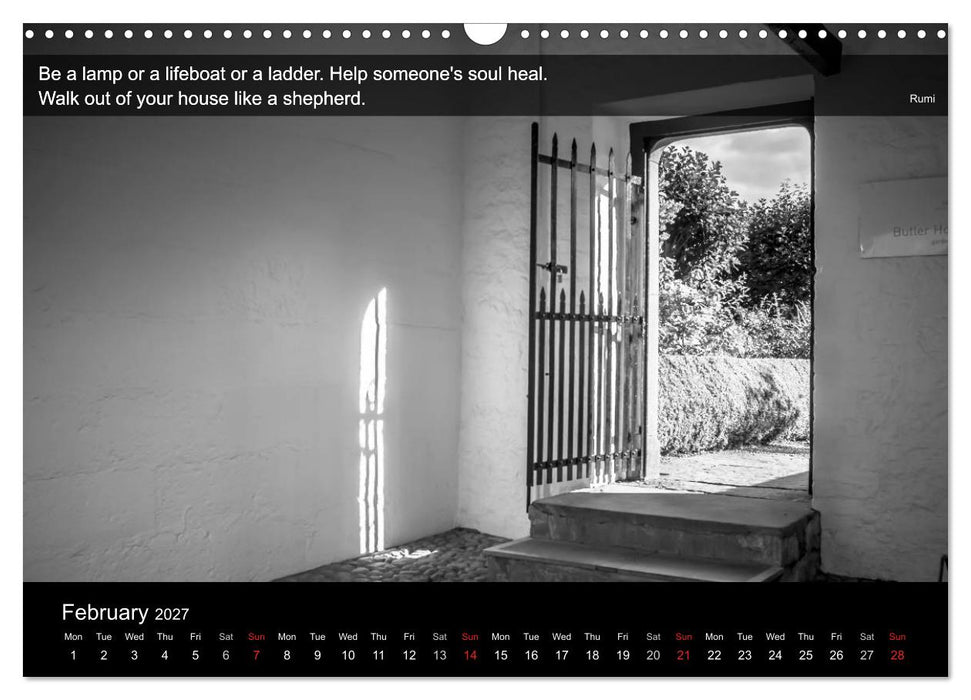 Through the Gate with Rumi (CALVENDO Monthly Calendar 2027)