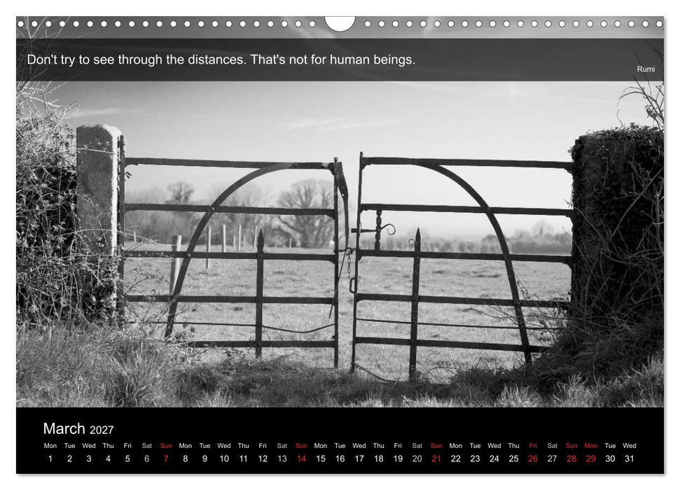 Through the Gate with Rumi (CALVENDO Monthly Calendar 2027)