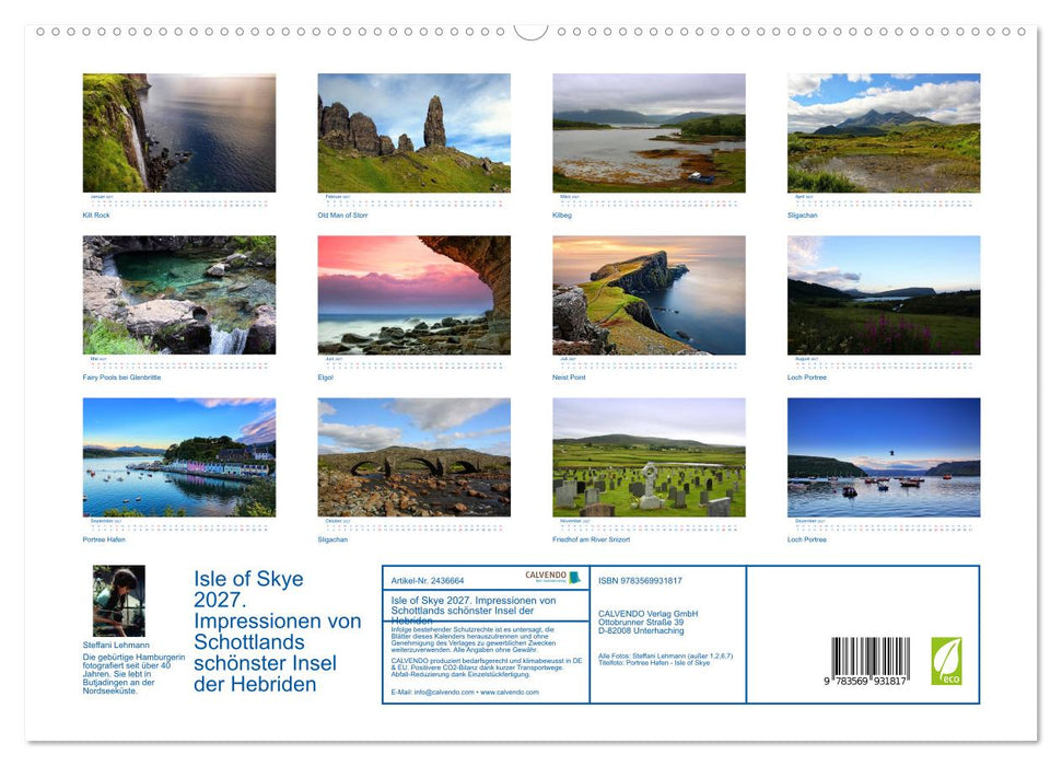Isle of Skye 2027. Impressionen von Schottlands schönster Insel der Hebriden (CALVENDO Premium Wandkalender 2027)