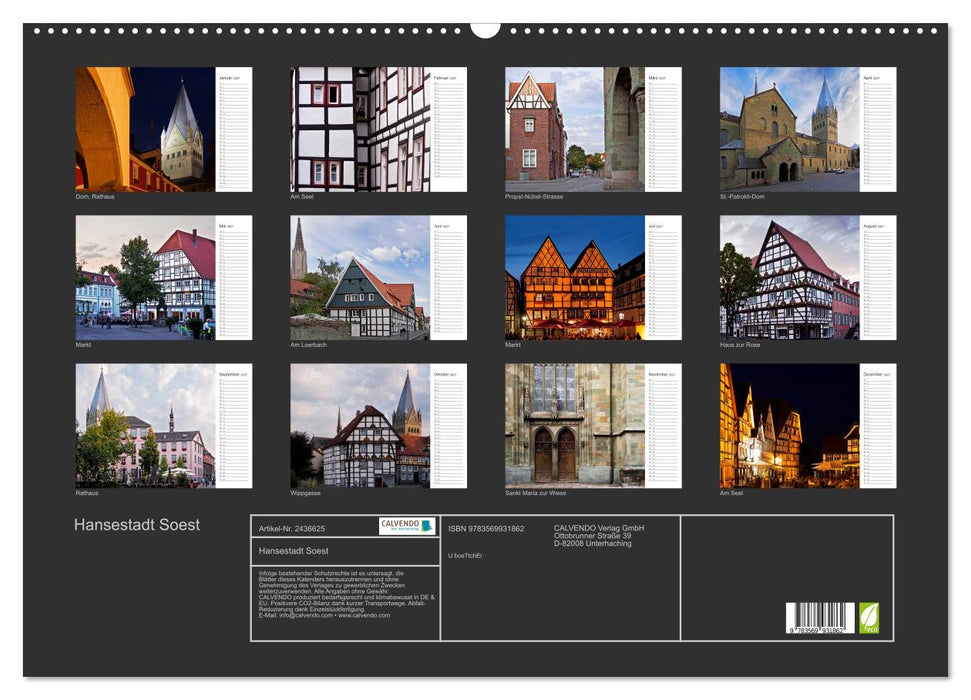 Hansestadt Soest (CALVENDO Wandkalender 2027)