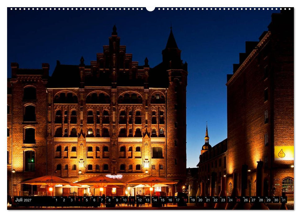 Stralsund FÜR NACHTSCHWÄRMER (CALVENDO Premium Wandkalender 2027)