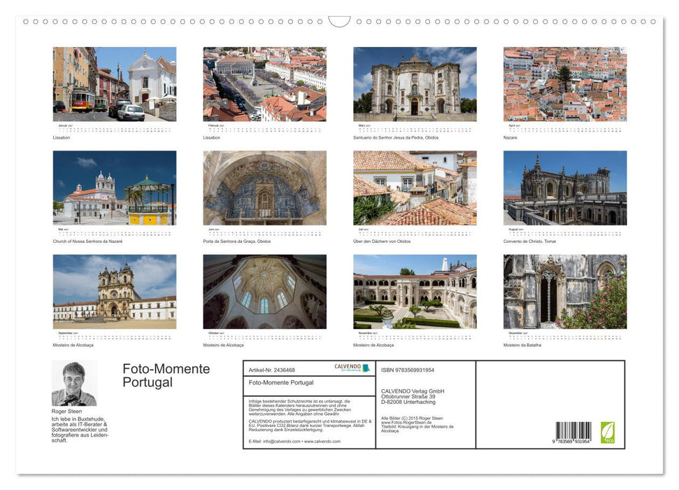 Foto-Momente Portugal (CALVENDO Wandkalender 2027)