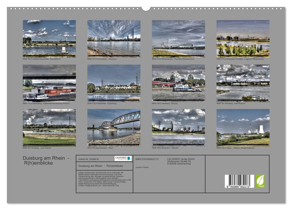 Duisburg am Rhein - R(h)einblicke (CALVENDO Premium Wandkalender 2027)