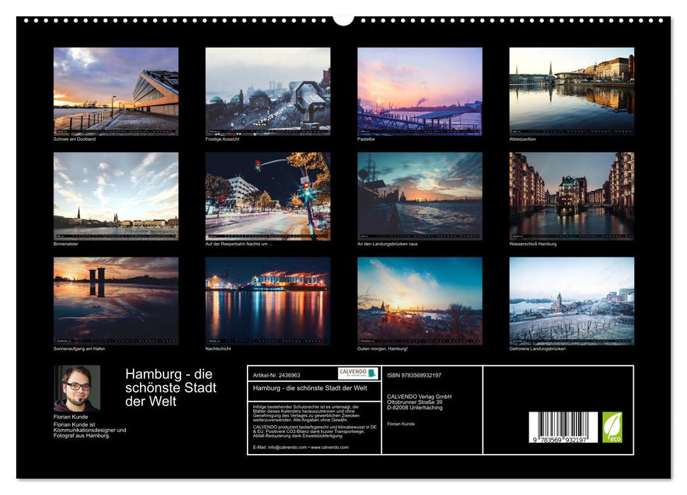 Hamburg - die schönste Stadt der Welt (CALVENDO Premium Wandkalender 2027)