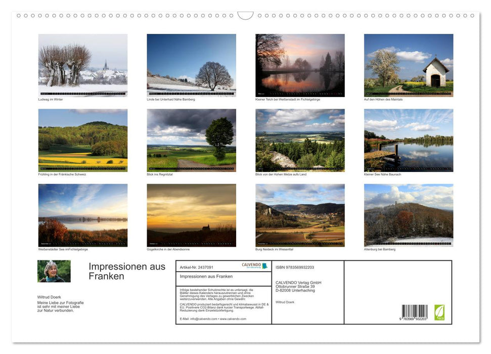 Impressionen aus Franken (CALVENDO Wandkalender 2027)