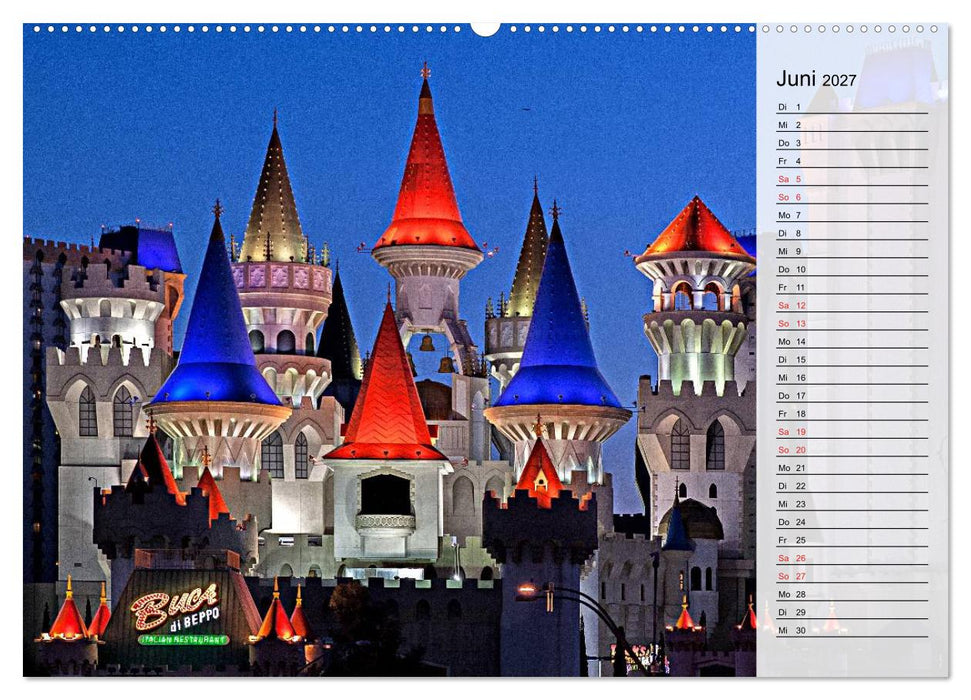 Las Vegas - Die bunte Welt der Casinos (CALVENDO Wandkalender 2027)