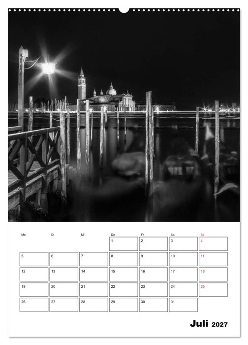 MONOCHROMES VENEDIG Klassische Momente (CALVENDO Premium Wandkalender 2027)