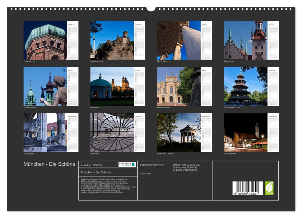 München - Die Schöne (CALVENDO Premium Wandkalender 2027)