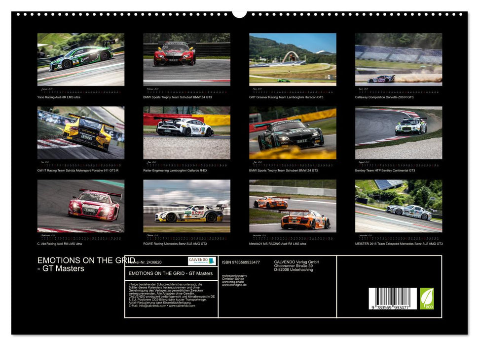 EMOTIONS ON THE GRID - GT Masters (CALVENDO Premium Wandkalender 2027)