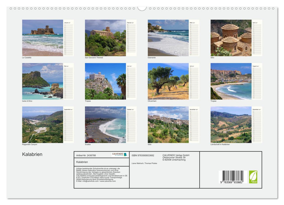 Kalabrien (CALVENDO Premium Wandkalender 2027)