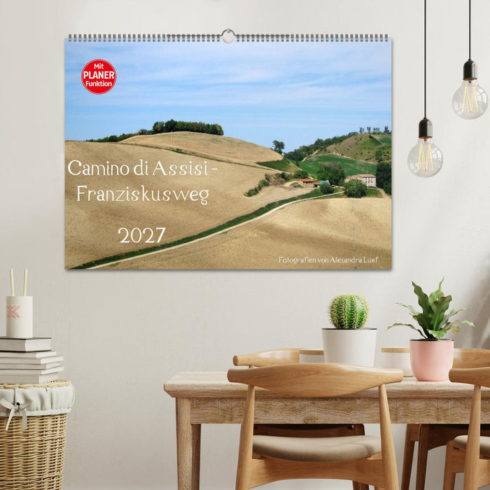 Camino di Assisi - Franziskusweg (CALVENDO Wandkalender 2027)