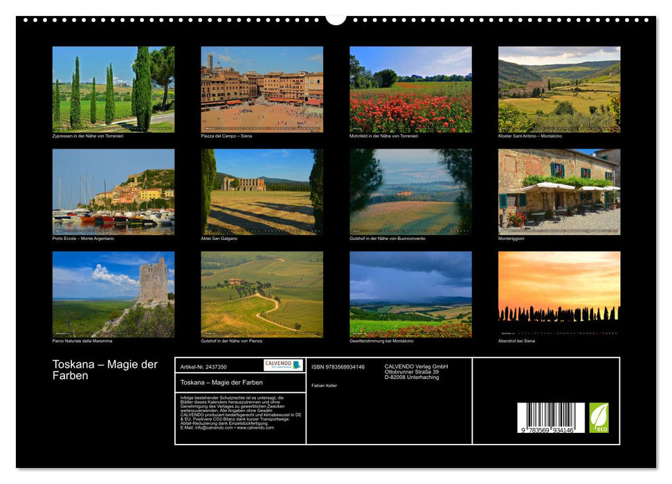 Toskana – Magie der Farben (CALVENDO Premium Wandkalender 2027)