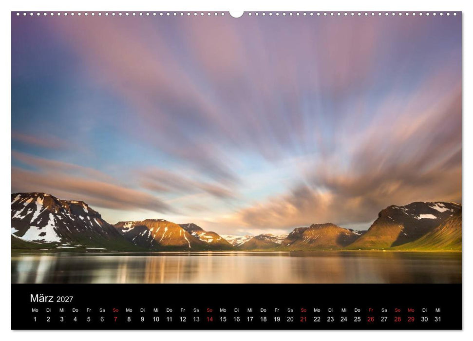 Islands Landschaften - Wasser, Eis und grünes Moos (CALVENDO Wandkalender 2027)