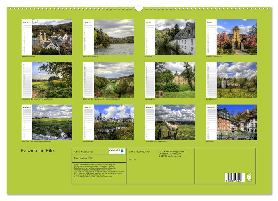 Faszination Eifel (CALVENDO Wandkalender 2027)
