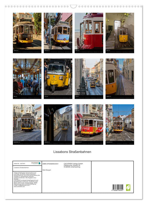 Lissabons Straßenbahnen (CALVENDO Wandkalender 2027)