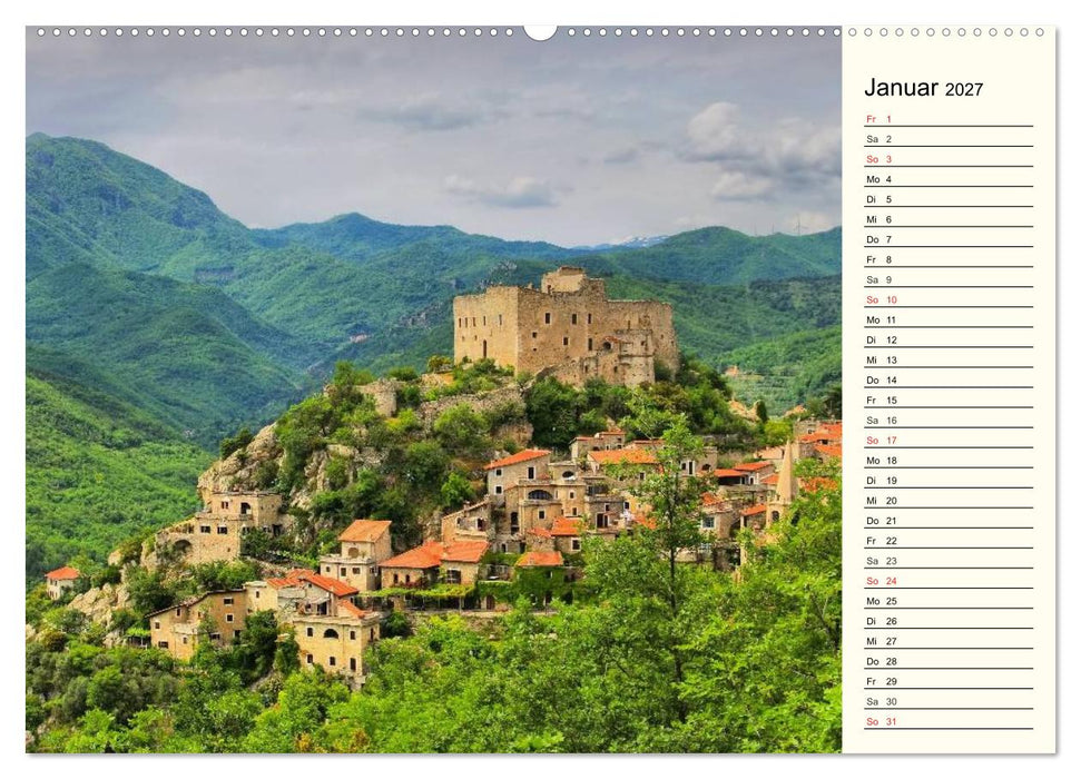 Ligurien - Berge und Meer (CALVENDO Wandkalender 2027)