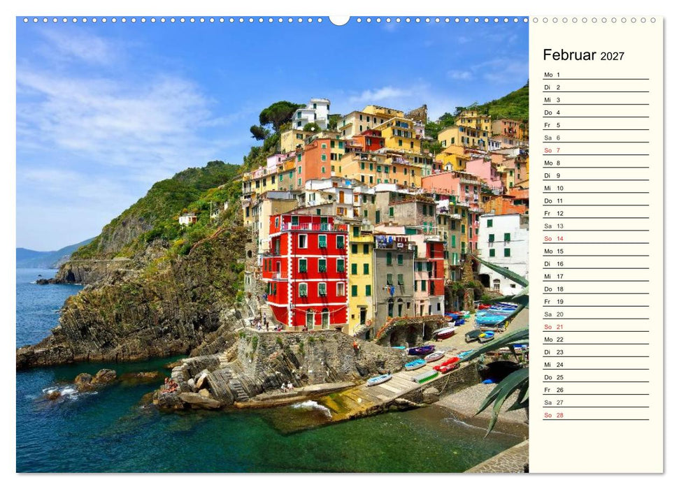Ligurien - Berge und Meer (CALVENDO Wandkalender 2027)