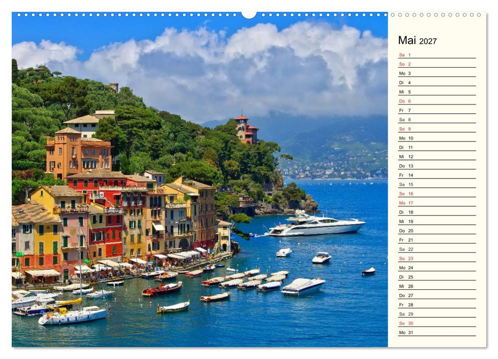 Ligurien - Berge und Meer (CALVENDO Wandkalender 2027)