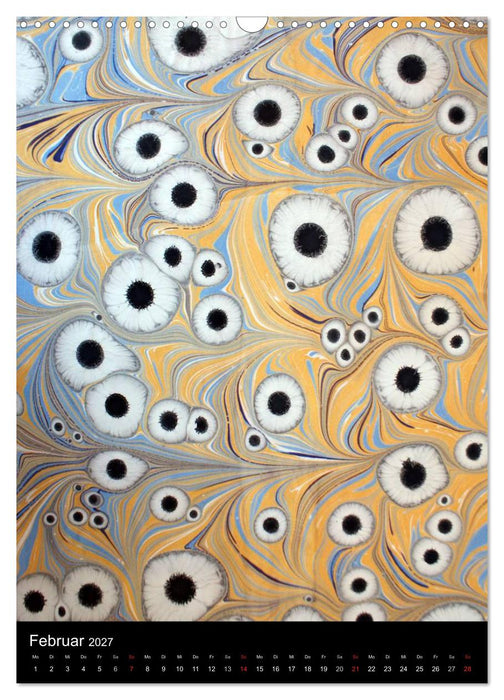 Ebru - Marmorieren auf Wasser (CALVENDO Wandkalender 2027)