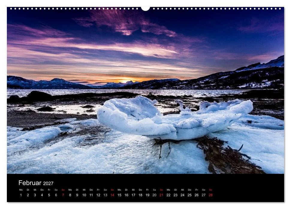 Norwegen, Landschaften in Schnee und Eis (CALVENDO Wandkalender 2027)