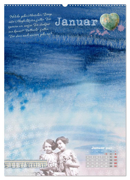 Jahr der Dankbarkeit – Scrapbooking-Kalender (CALVENDO Premium Wandkalender 2027)