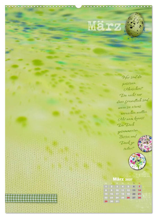 Jahr der Dankbarkeit – Scrapbooking-Kalender (CALVENDO Premium Wandkalender 2027)