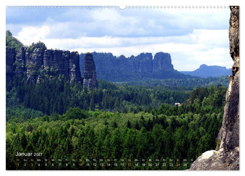 ElbsandSTEIN, kunstwerk der natur (CALVENDO Wandkalender 2027)