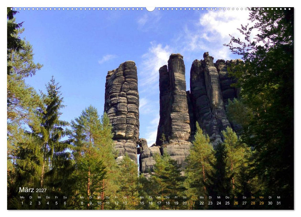 ElbsandSTEIN, kunstwerk der natur (CALVENDO Wandkalender 2027)
