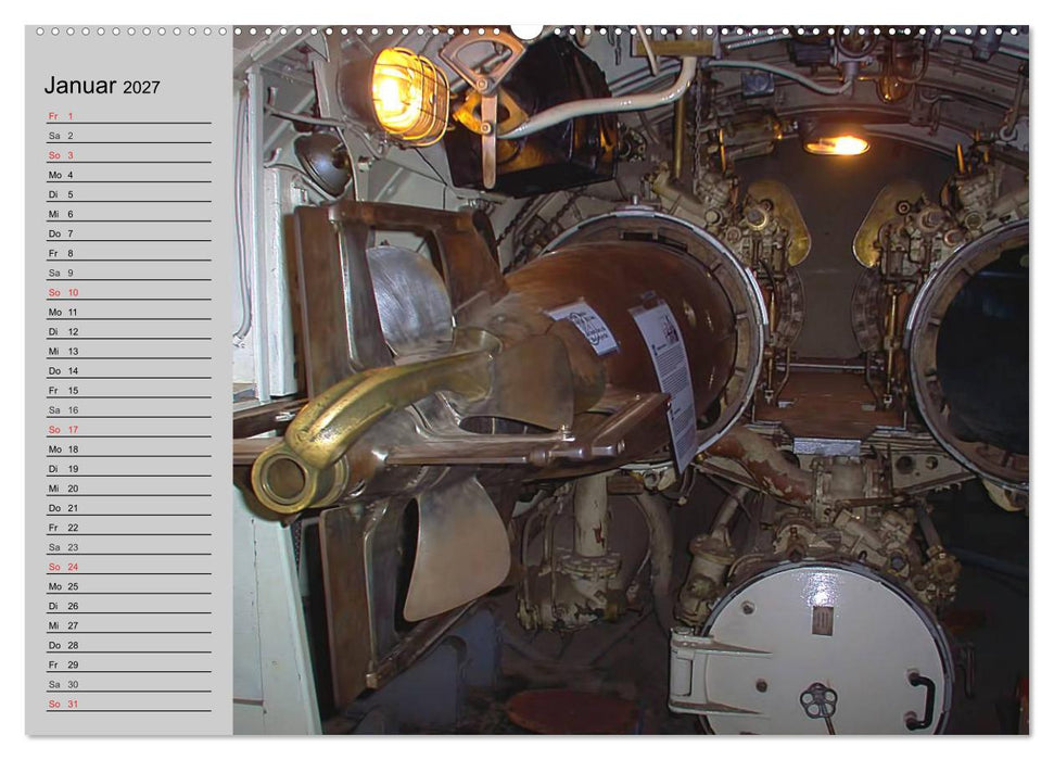 U-Boote. Militärische Ungetüme (CALVENDO Premium Wandkalender 2027)