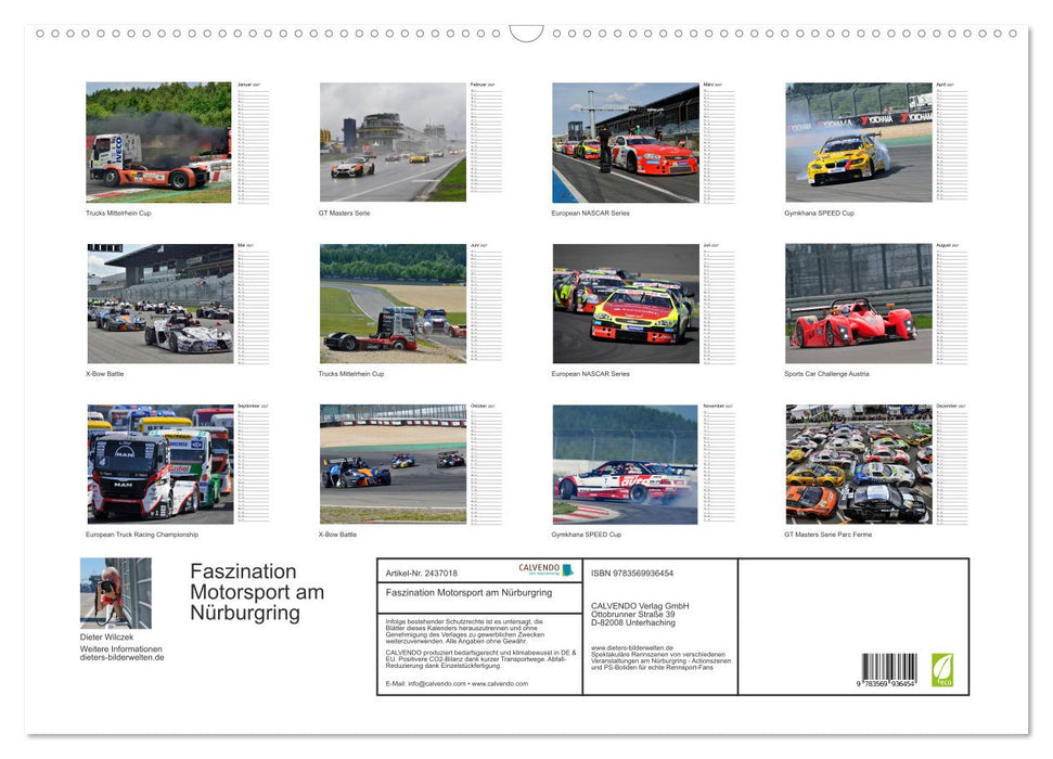 Faszination Motorsport am Nürburgring (CALVENDO Wandkalender 2027)