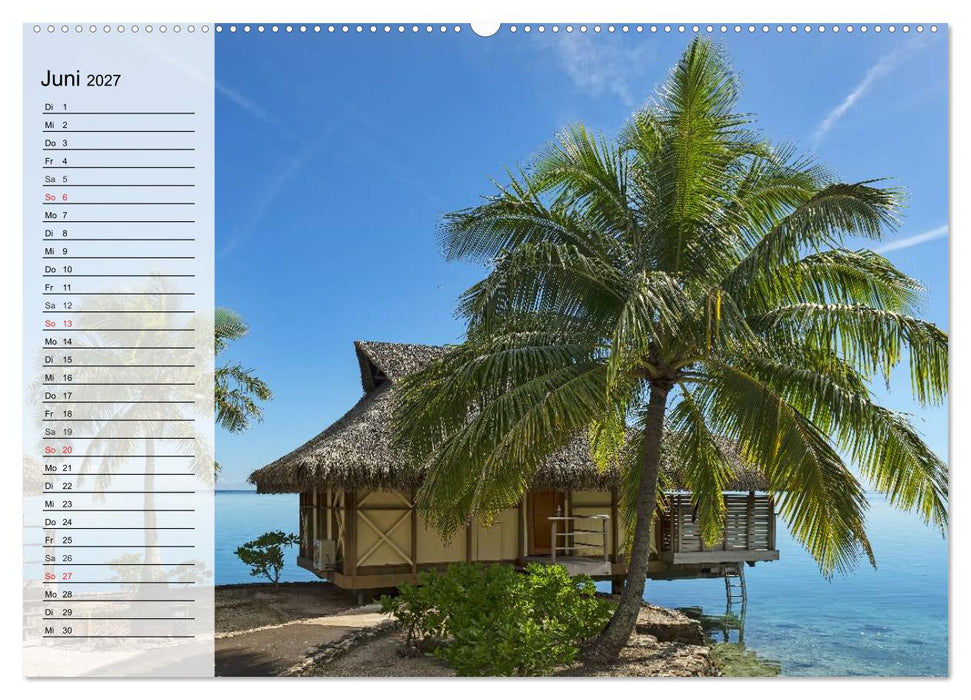 Südseeträume. Paradiese im Pazifik (CALVENDO Premium Wandkalender 2027)
