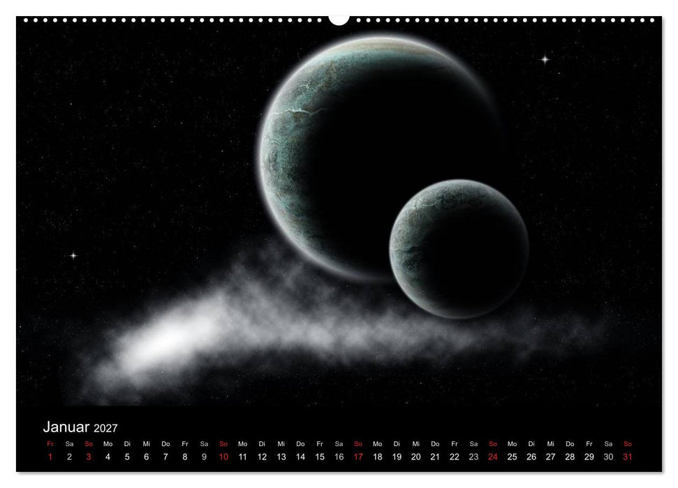 Fantasievolles Weltall (CALVENDO Premium Wandkalender 2027)