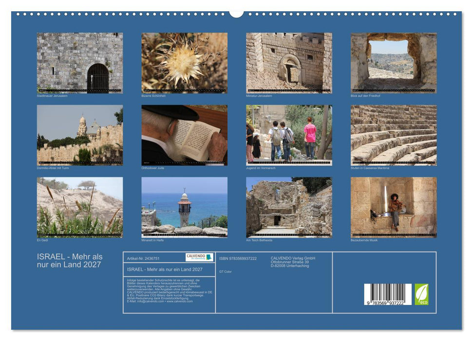 ISRAEL - Mehr als nur ein Land 2027 (CALVENDO Premium Wandkalender 2027)