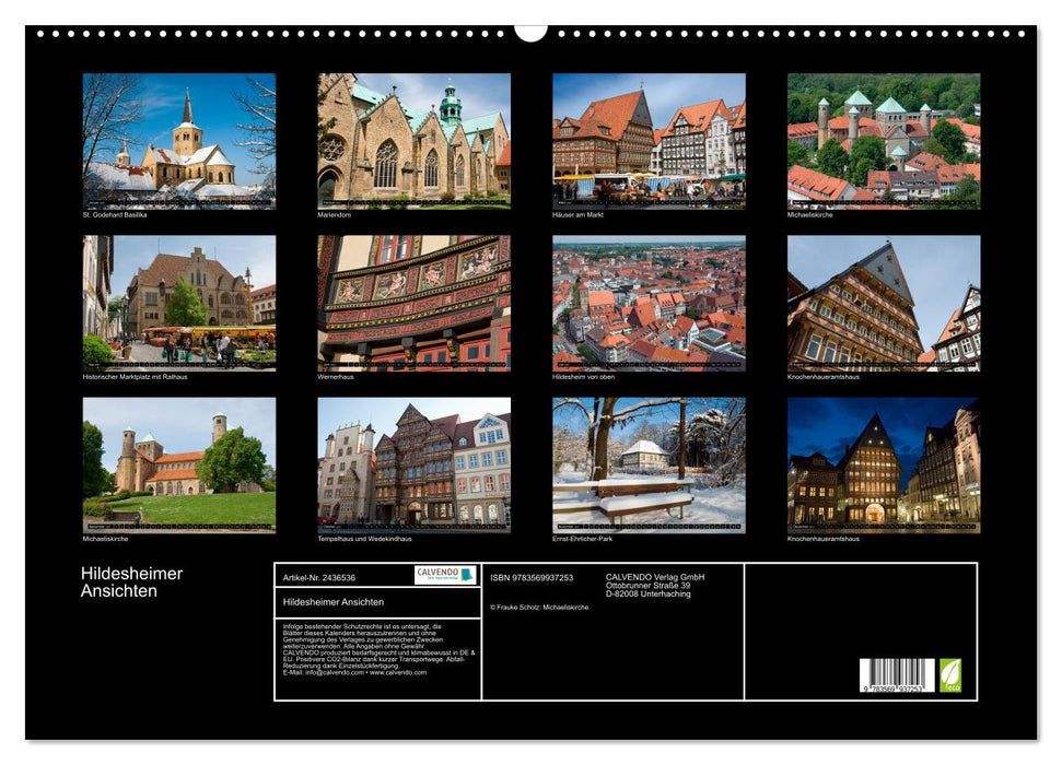Hildesheimer Ansichten (CALVENDO Wandkalender 2027)