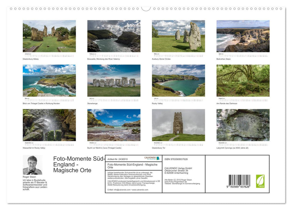 Foto-Momente Süd-England - Magische Orte (CALVENDO Premium Wandkalender 2027)