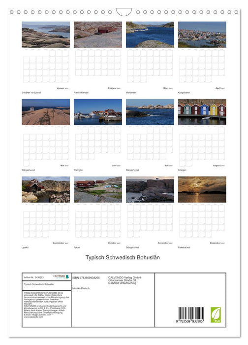 Typisch Schwedisch Bohuslän (CALVENDO Wandkalender 2027)