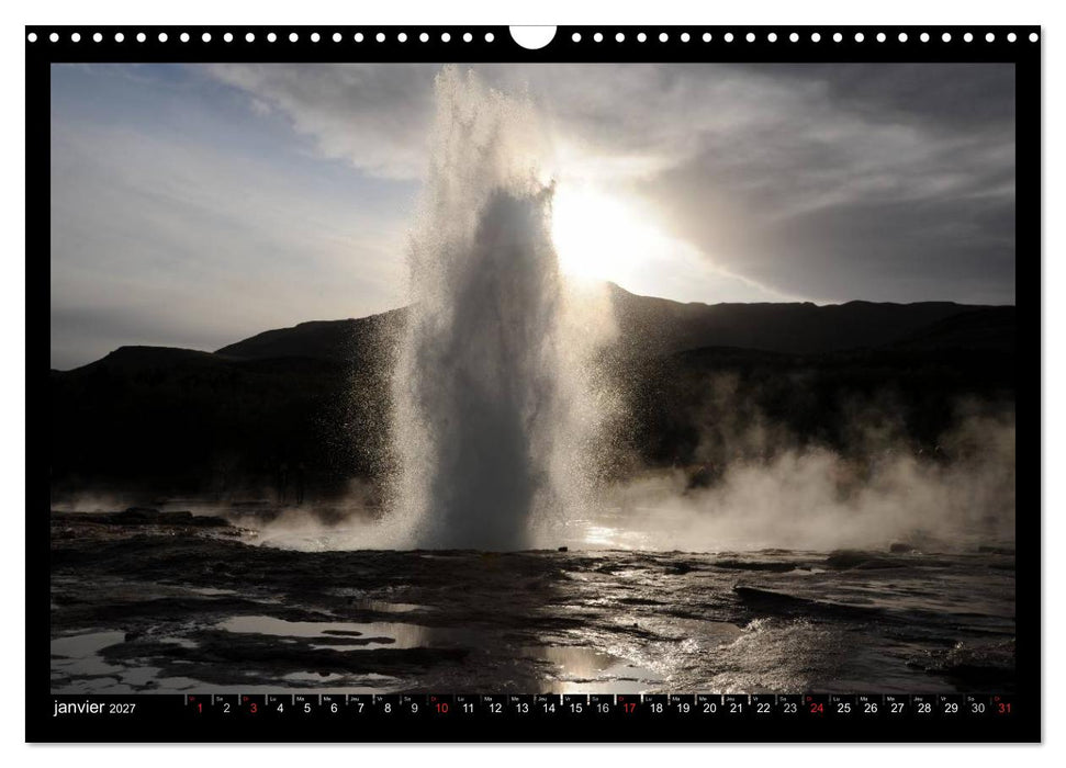 Balade en Islande (CALVENDO Calendrier mensuel 2027)
