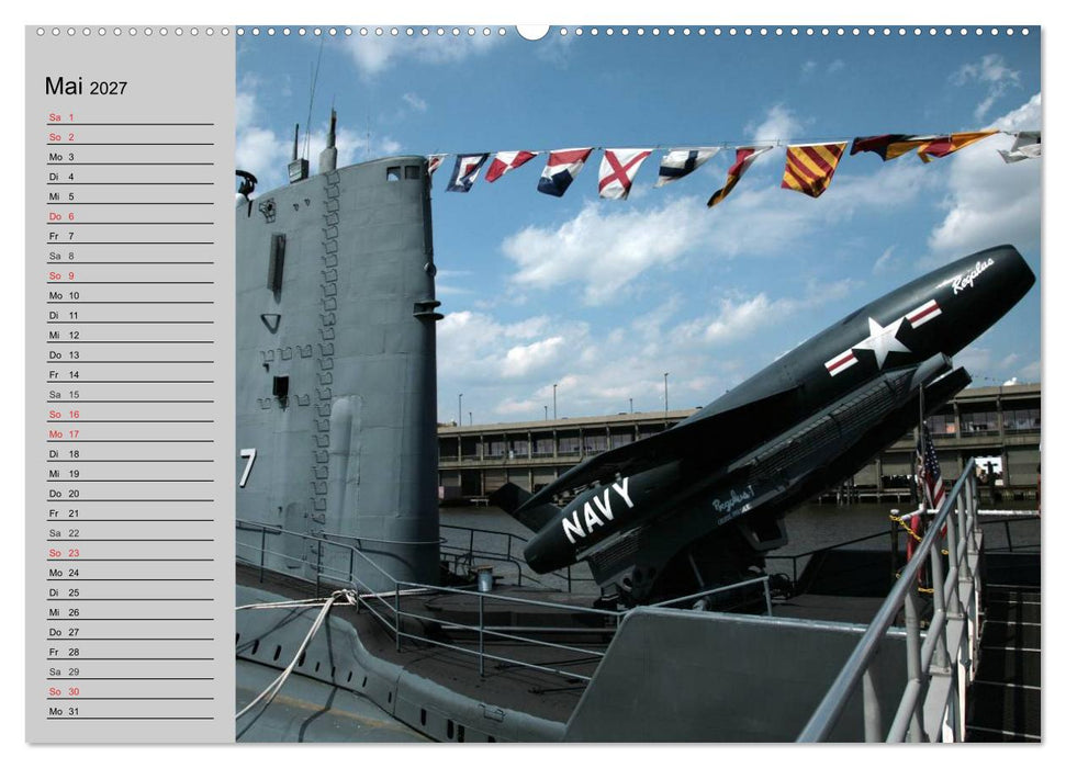 U-Boote. Militärische Ungetüme (CALVENDO Wandkalender 2027)