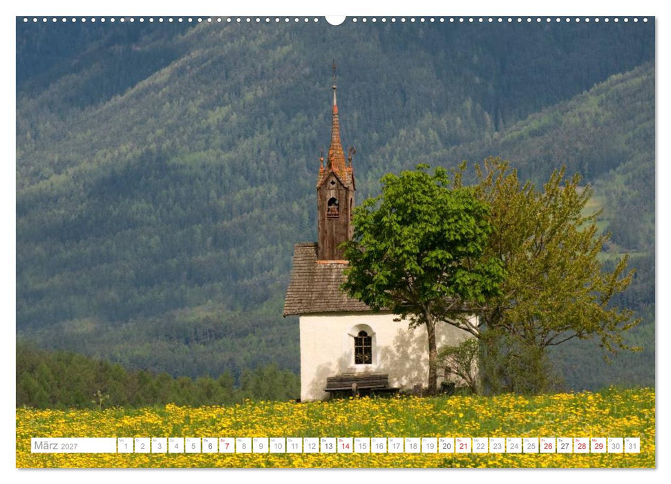 Bekannte und unbekannte Wanderziele in Südtirol (CALVENDO Premium Wandkalender 2027)