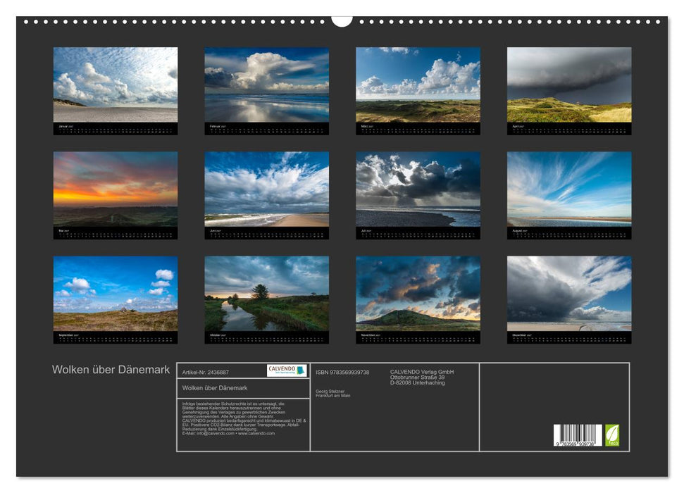 Wolken über Dänemark (CALVENDO Wandkalender 2027)